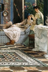 La Lettera di un Assente da Lawrence Alma Tadema