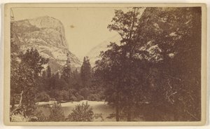 Lago Specchio. Valle di Yo-Semite. Mariposa Co. da Lawrence and Houseworth