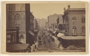 Montgomery Street da Market Street; San Francisco; Istantanea.