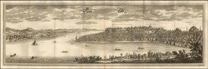 Illustrazione del 1711 - Veduta della Grande Serrail di Costantinopoli da Le Blond