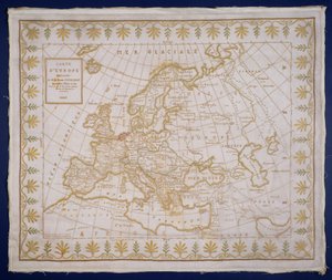 Campione T.143-1938 che mostra una mappa dell