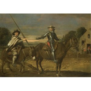 Maestro delle Processioni - DON QUIXOTE E SANCHO PANZA da Le Nain Brothers