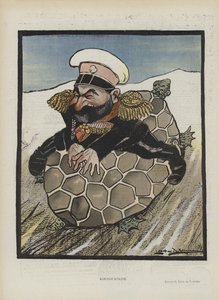 Aleksey Kuropatkin, Ministro della Guerra Russo. Illustrazione per Le Rire