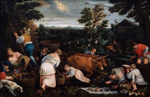 Settembre dalla serie Le Stagioni, fine XVI o inizio XVII secolo