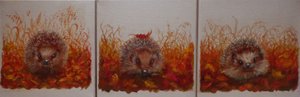 Ricci in autunno, 2024 (olio su tela) da Lee Campbell
