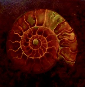 Ammolite rosso/oro, 2020 da Lee Campbell