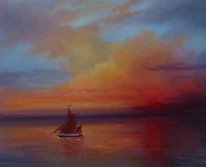Vele rosse - Thames Barge a piena vela da Lee Campbell