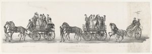 Invito per un concerto, il ballo e studenti ubriachi, 1835 da Leendert Springer (I)