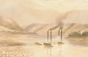 Il fiume Ohio vicino a Wheeling, Virginia Occidentale, 1859-60 da Lefevre James Cranstone