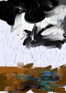 Tempesta di pioggia astratta