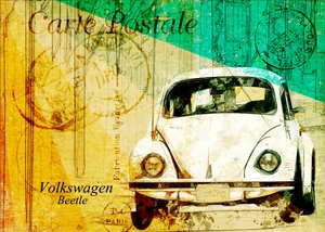 Cartolina del Maggiolino classico