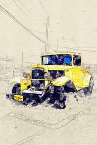 Pickup giallo classico