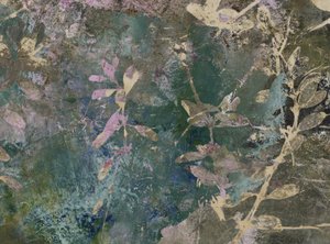 Foglie botaniche in stile grunge