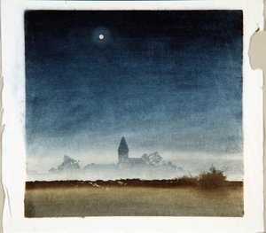 Paesaggio al chiaro di luna, c.1920