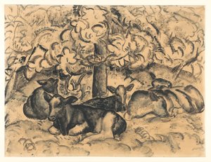 Frutteto con vitelli da Leo Gestel (signed by artist)