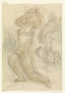 Due nudi inginocchiati da Leo Gestel (signed by artist)