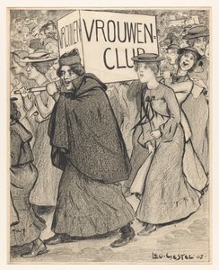 Donne in una parata di un club femminile da Leo Gestel (signed by artist)