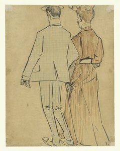 Coppia che cammina da Leo Gestel (signed by artist)