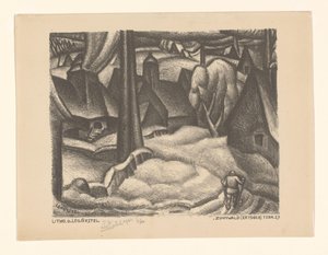 Zinnwald (Monti Metalliferi) da Leo Gestel (signed by artist)