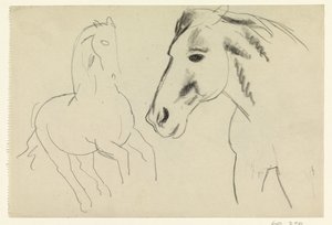 Cavallo al galoppo e testa di cavallo da Leo Gestel