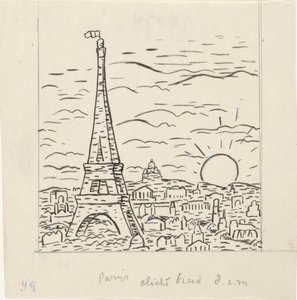 Vista della Torre Eiffel a Parigi da Leo Gestel