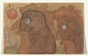 Caricatura di Leo Gestel e sua moglie da Leo Gestel