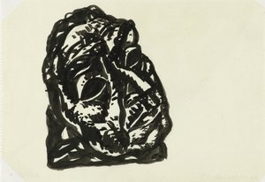 Testa di un uomo che guarda in alto a destra da Leo Gestel