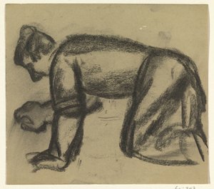 Uomo a mani e ginocchia da Leo Gestel