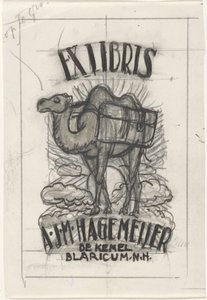 Progetto per un ex libris di Antonius Johannes Maria Hagemeijer da Leo Gestel