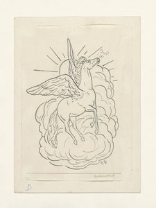 Pegaso che vola davanti alle nuvole (1891–1941)