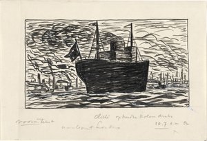 Nave entra nel porto di Londra da Leo Gestel