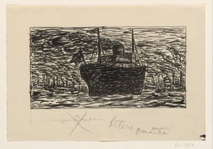 Nave entra nel porto di Londra da Leo Gestel