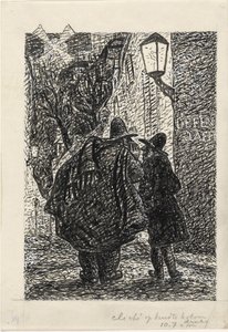 Due uomini per strada al buio da Leo Gestel