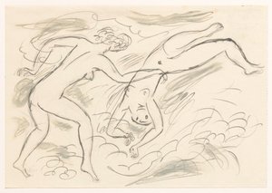 Due donne nude, che nuotano da Leo Gestel