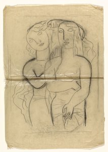 Due donne in piedi da Leo Gestel