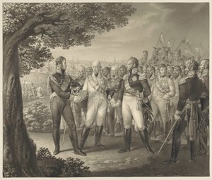 Primo incontro dei monarchi alleati con i loro ministri a Praga, 18 agosto 1813 da Leo Wolf