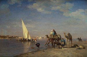 Scena sul Nilo da Leon Auguste Adolphe Belly