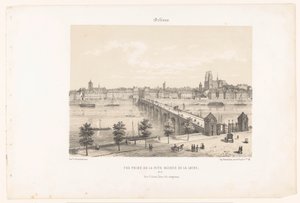 Vista di Orléans dalla riva sinistra della Loira da Leon Auguste Asselineau
