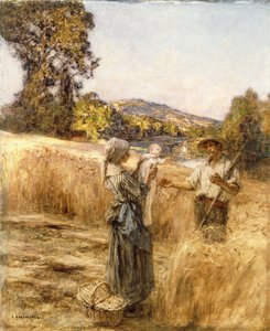 Cena serale da Leon Augustin Lhermitte