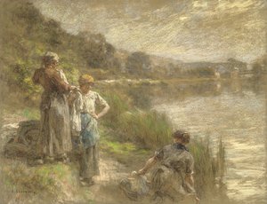 Mietitore che beve da una fiasca, o Sete da Leon Augustin Lhermitte
