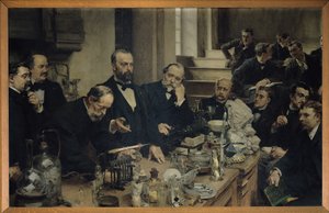 Henri Sainte-Claire Deville che tiene una lezione, 1890 da Leon Augustin Lhermitte