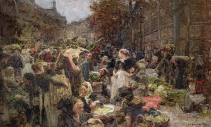 Les Halles, studio per un dipinto per il Salon des Lettres all