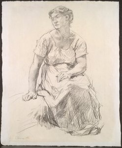 Contadina seduta, c. 1885