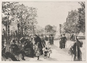Giardini delle Tuileries da Leon Augustin Lhermitte