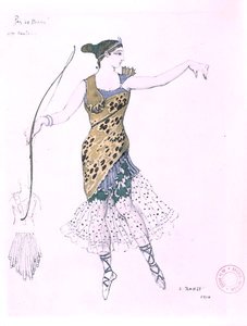 Anna Pavlova vestita da Diana