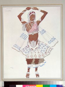 Ballets russes: Bayadere, costume disegnato da Leon Bakst per il balletto Il dio blu di Michel Fokine da Leon Bakst