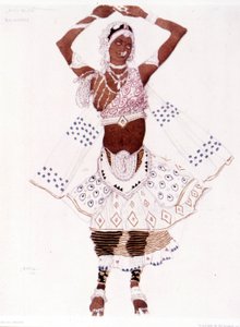 Costume di Bayadre creato da Léon Bakst per Il Dio Blu di Reynaldo Hahn (1875 - 1947) da Leon Bakst