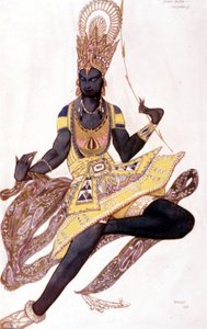 Costume di Vaslav Nijinsky creato da Léon Bakst per "Il dio blu" di Reynaldo Hahn (1875 - 1947) da Leon Bakst