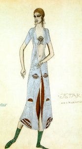 Costume per Ida Rubinstein come Ishtar, 1924