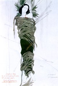 Costume per il dramma dello scrittore italiano Gabriele D